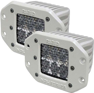  Rigid Industries 71251 Marine D2 Flush Mount Diffused Pair