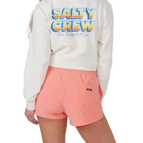  Salty Crew Womens Beacon Shorts - Sunrise Coral