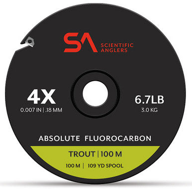  Scientific Anglers Absolute Fluorocarbon Trout Tippet - 100M