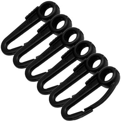  Scotty 590-BK Nylon Snap Hook 6-Pack
