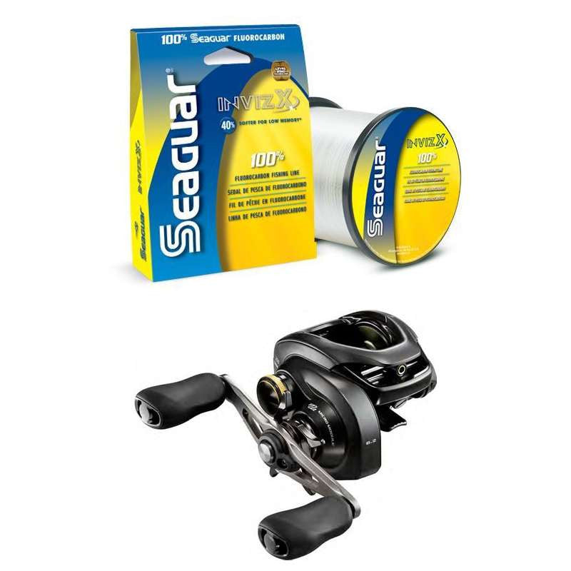  Shimano Baitcasting Reels / Seaguar InvizX Fluorocarbon Packages