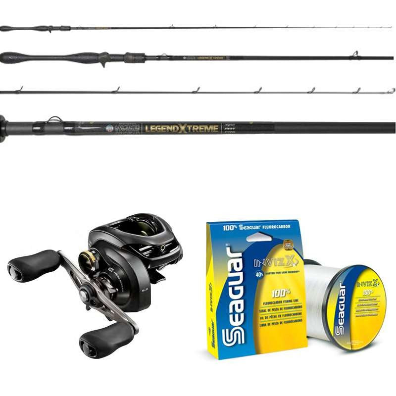  Shimano Curado K / St. Croix Legend Xtreme Baitcasting Combo W/ Seaguar InvizX
