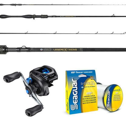 Shimano SLX A / St. Croix Legend Xtreme Baitcasting Combo W/ Seaguar InvizX