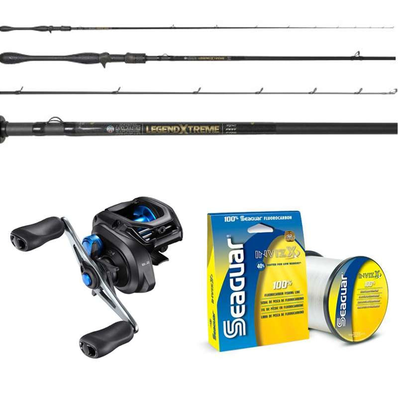  Shimano SLX A / St. Croix Legend Xtreme Baitcasting Combo W/ Seaguar InvizX
