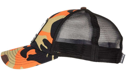  Simms Bass Patch Trucker - Woodland Camo Flame