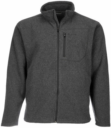  Simms PG-13071 Rivershed Full Zip Shirt - Carbon