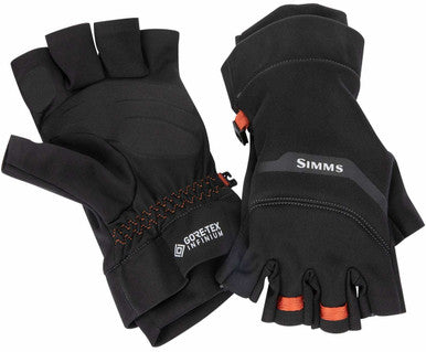  Simms Gore-Tex Infinium 1/2 Finger Glove - Black