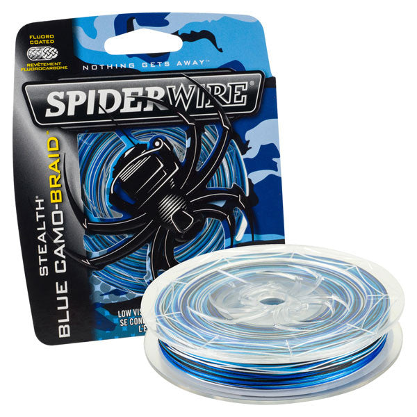  Spiderwire Stealth Blue Camo Braid 200yd Spools
