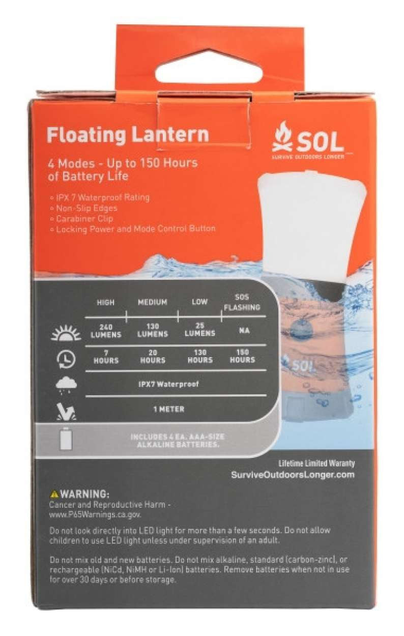 Survive Outdoors Longer Floating Lantern 4AAA