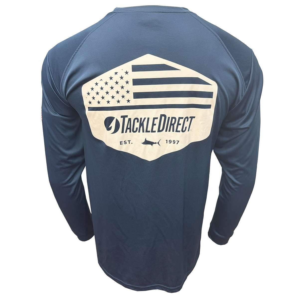  TackleDirect Stars N Stripes Performance Long Sleeve Shirt - Navy - Small