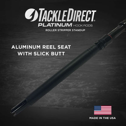  TackleDirect TDPS605080RS Platinum Hook Roller Stripper Conventional Standup Rod (Alps Reel Seat)