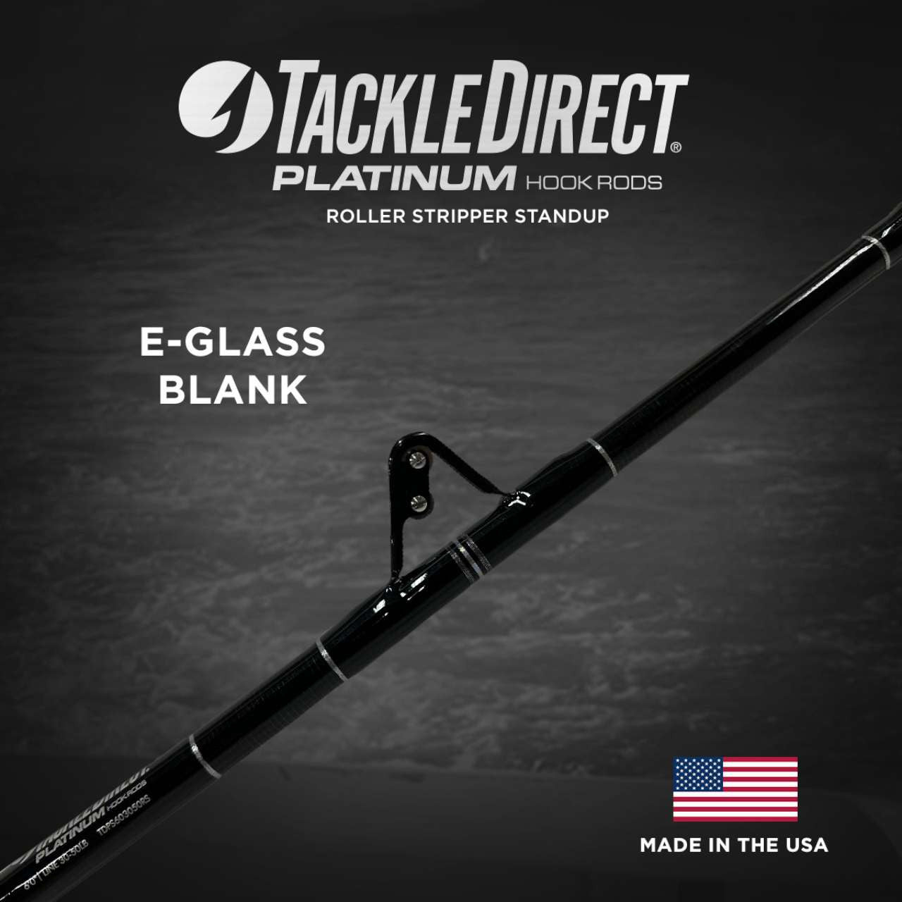  TackleDirect TDPS605080RS Platinum Hook Roller Stripper Conventional Standup Rod (Alps Reel Seat)