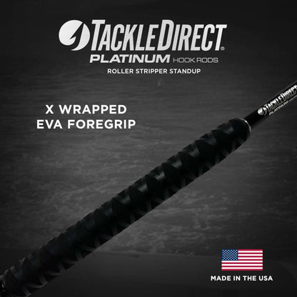  TackleDirect TDPS605080RS Platinum Hook Roller Stripper Conventional Standup Rod (Alps Reel Seat)