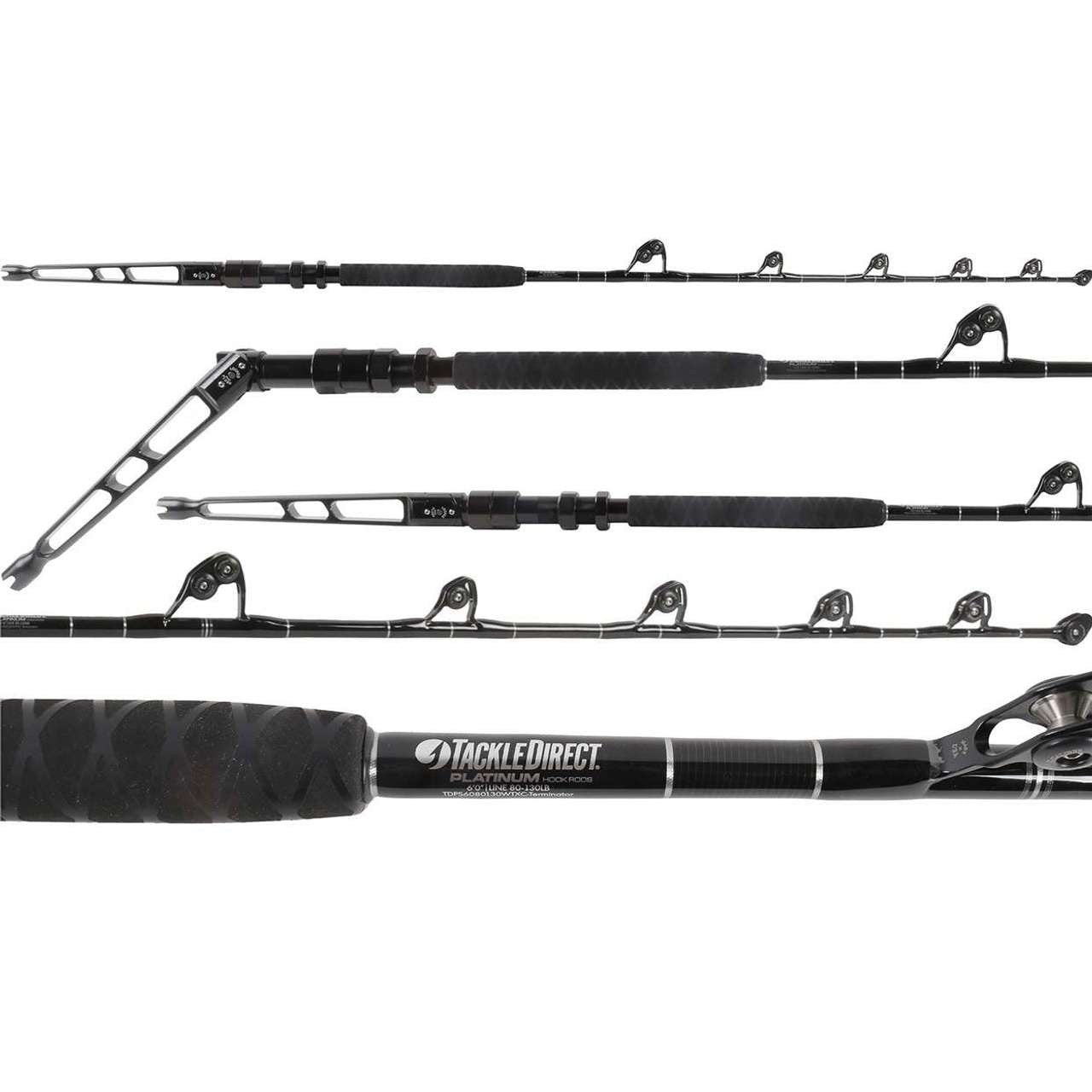  TackleDirect TDPS6080130WTXC-Terminator Platinum Hook AR Standup Rod