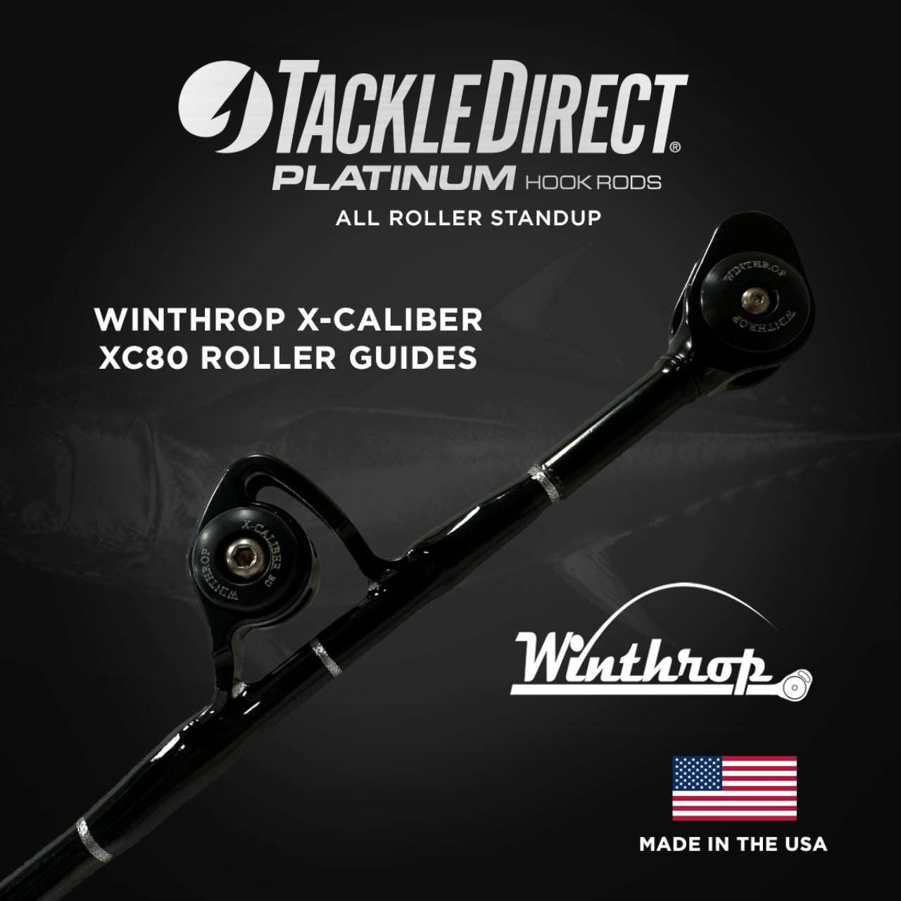  TackleDirect TDPS6080130WTXC-Terminator Platinum Hook AR Standup Rod