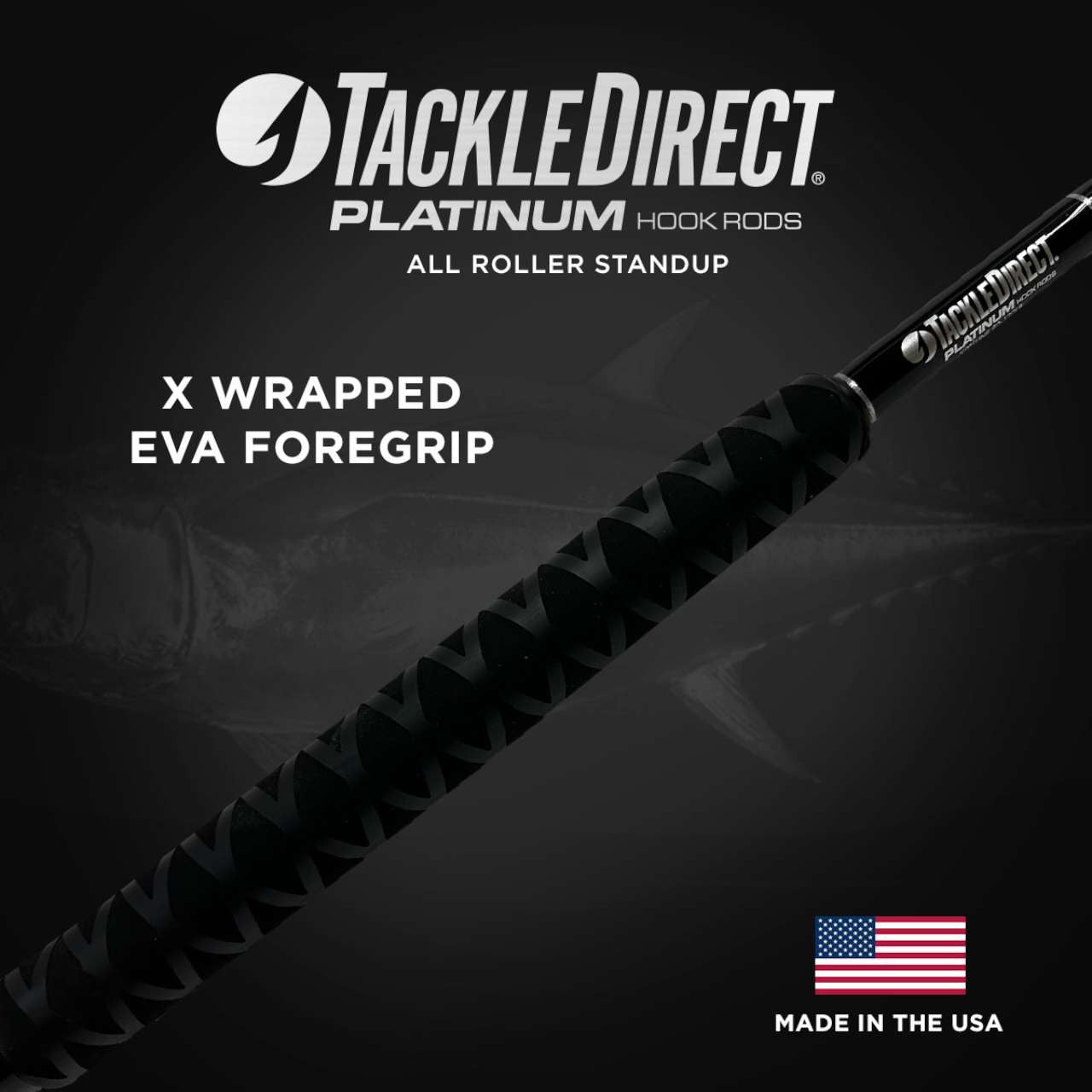  TackleDirect TDPS6080130WTXC-Terminator Platinum Hook AR Standup Rod