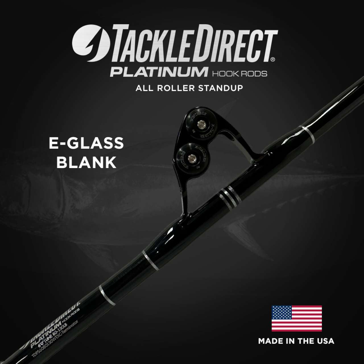  TackleDirect TDPS6080130WTXC-Terminator Platinum Hook AR Standup Rod