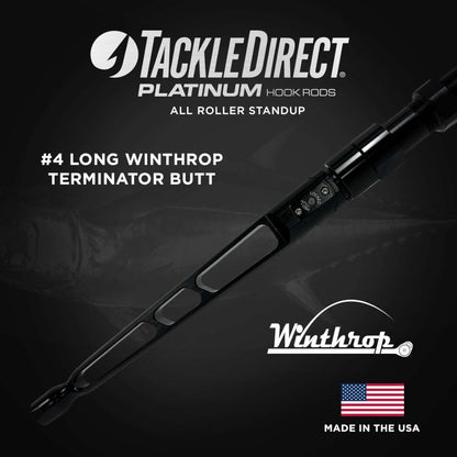 TackleDirect TDPS6080130WTXC-Terminator Platinum Hook AR Standup Rod