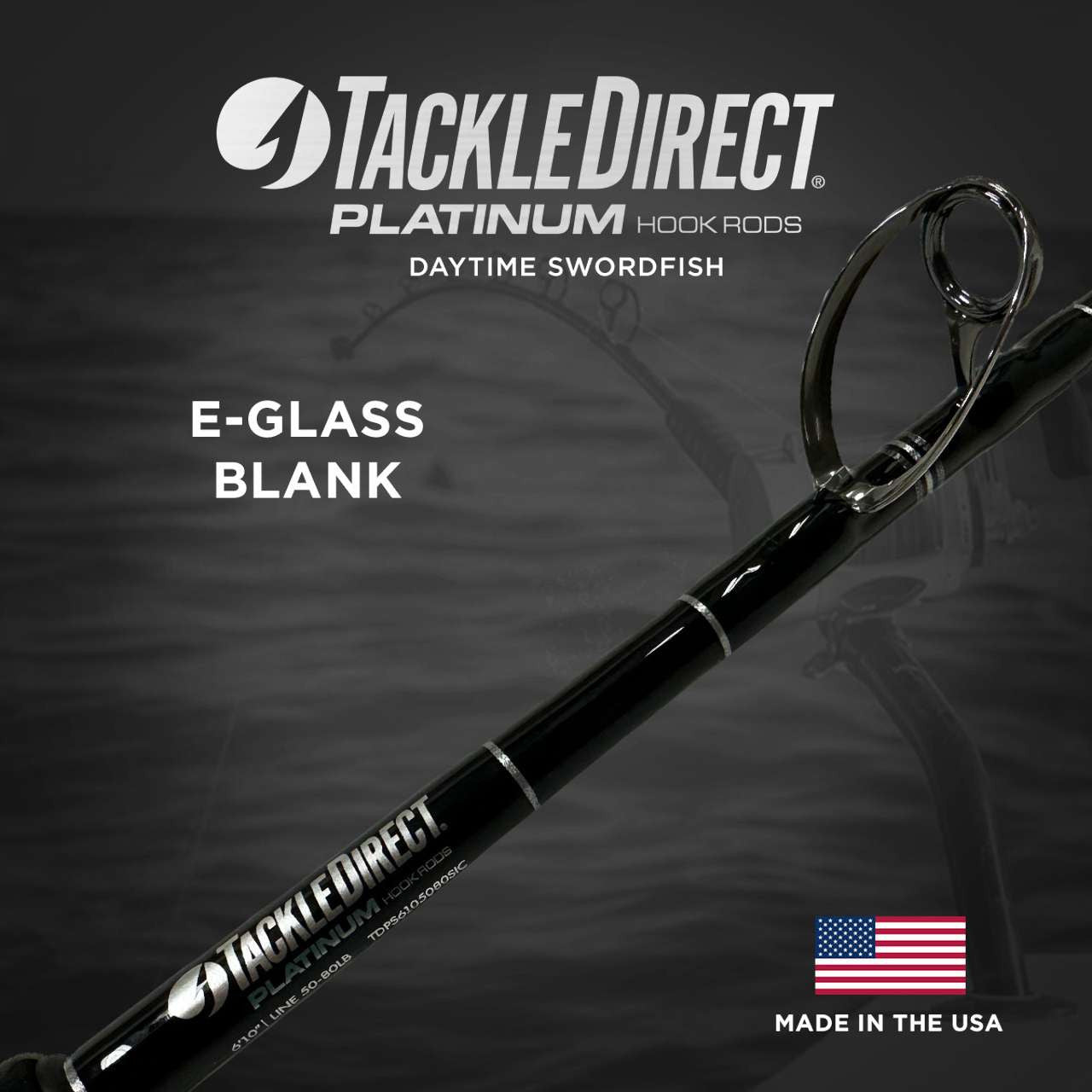 TackleDirect TDPS6105080WTSIC-UB2 Platinum Hook Daytime Swordfish Rod