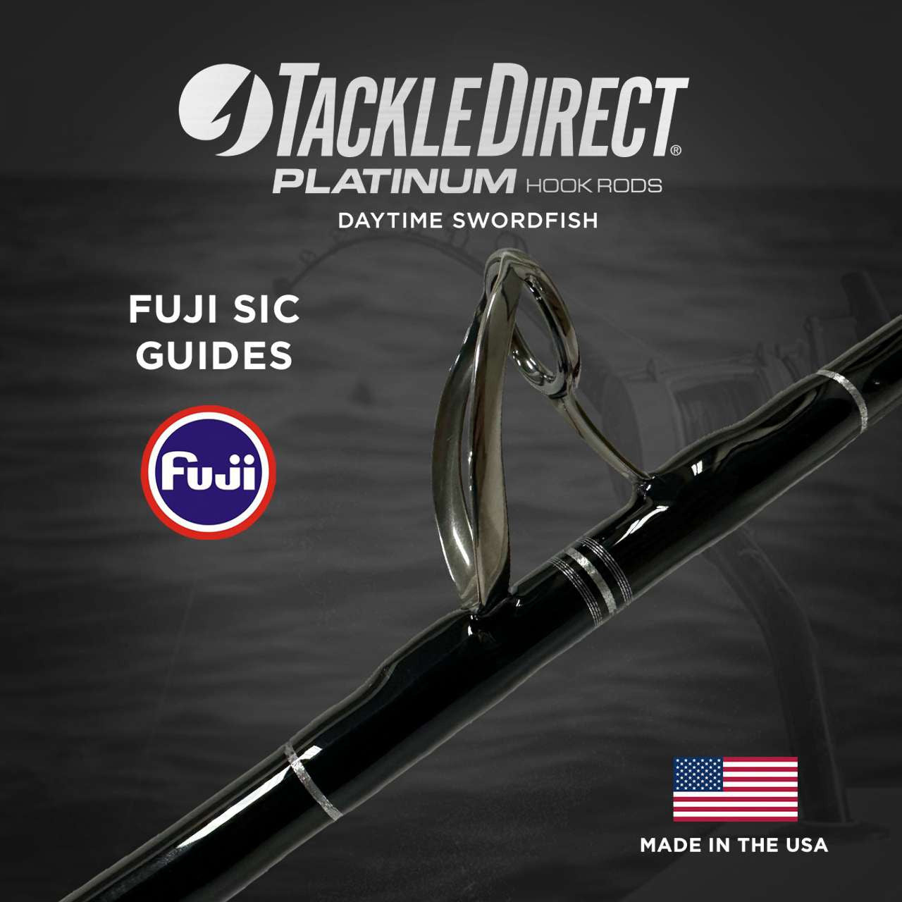  TackleDirect TDPS6105080WTSIC-UB2 Platinum Hook Daytime Swordfish Rod
