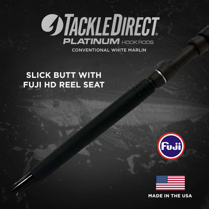  TackleDirect TDPS662040SIN Platinum Hook Conventional White Marlin Rod
