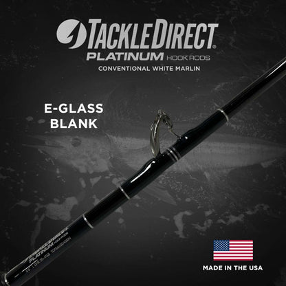  TackleDirect TDPS662040SIN Platinum Hook Conventional White Marlin Rod