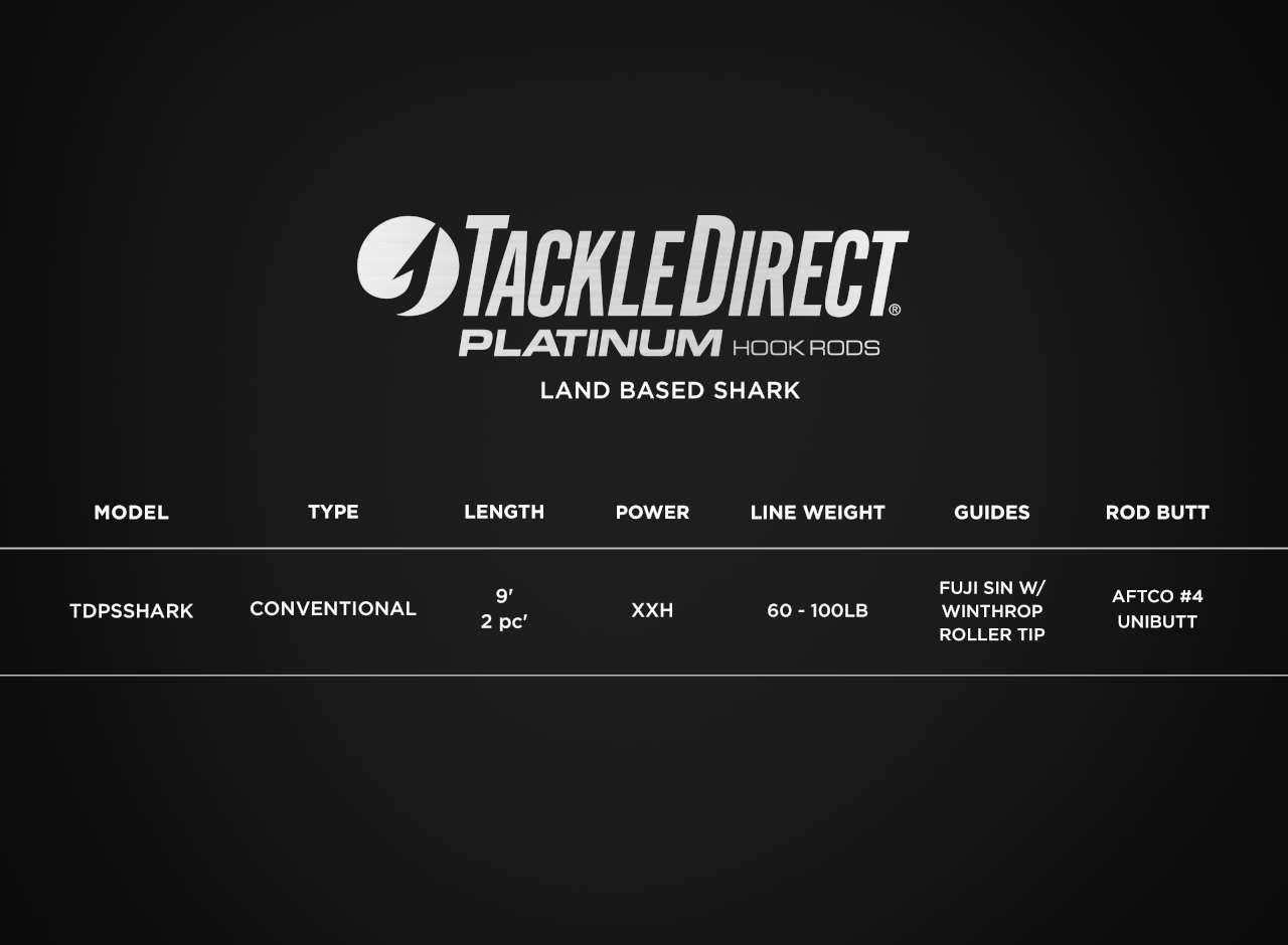 TackleDirect Platinum Hook Land Based Shark Rod