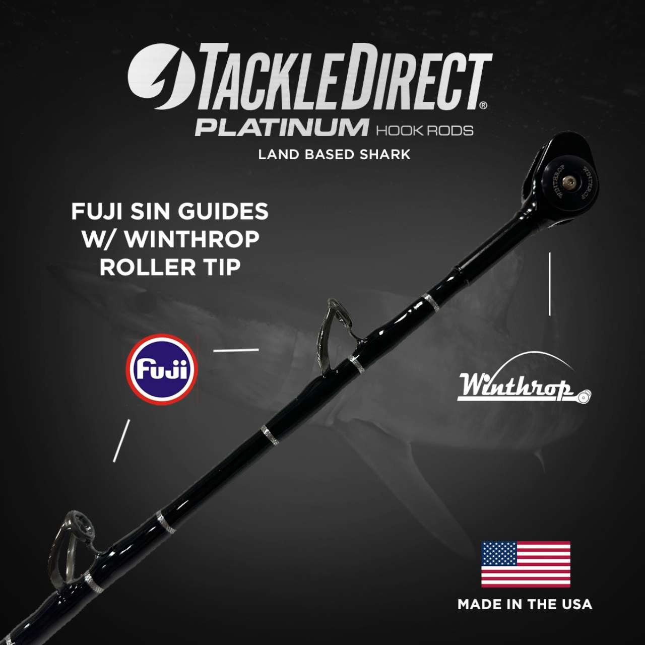  TackleDirect Platinum Hook Land Based Shark Rod