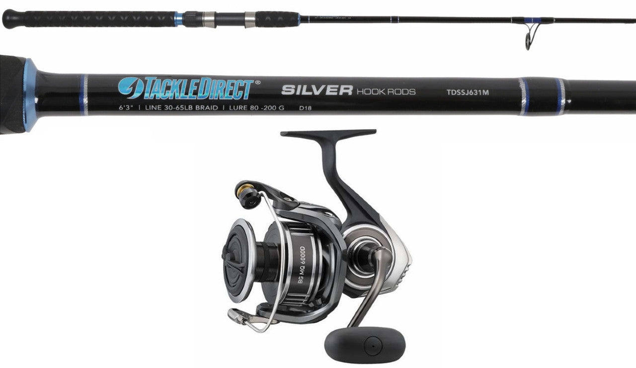  TackleDirect TDSSJ63M / Daiwa BGMQ6000D-H BG MQ Spinning Combo