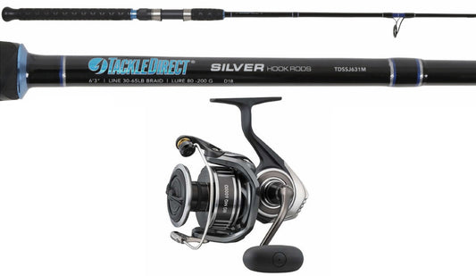  TackleDirect TDSSJ63M / Daiwa BGMQ6000D-H BG MQ Spinning Combo