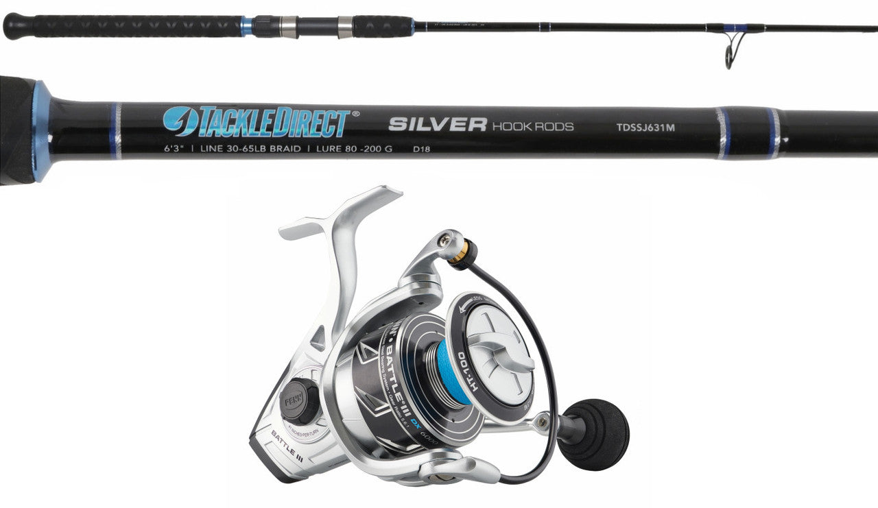  TackleDirect TDSSJ63M / Penn BTLIII6000DX Battle DX Spinning Combo