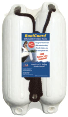  Taylor BoatGuard Inflatable Fender Kit - 22 In. - White - Pair