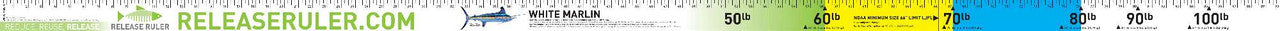  White Marlin Release Ruler